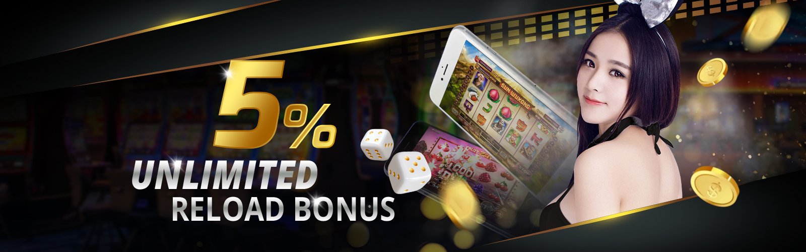 ETBET888 5 percent unlimited reload bonus